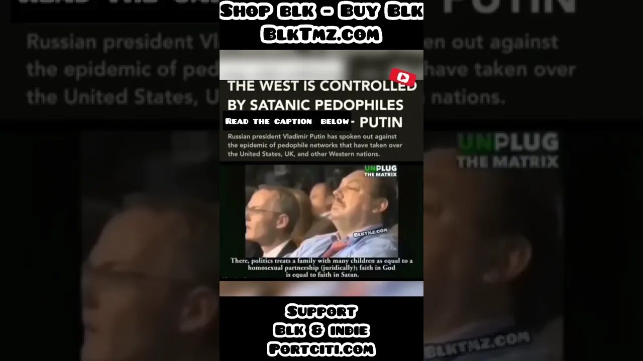 Putin exposes Europe and the USA ! Both countries are controlled by “Satanic Pedophiles” 😐