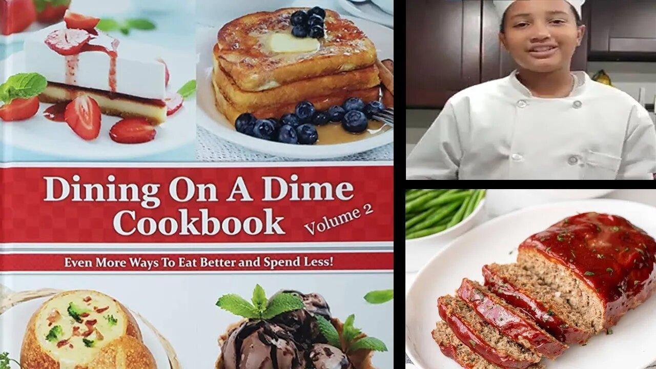 Dining On A Dime Cookbook Meatloaf🍖🥩@LivingOnADime