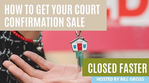 Selling with Court Cofirmation? Don't Settle for 1980s Service