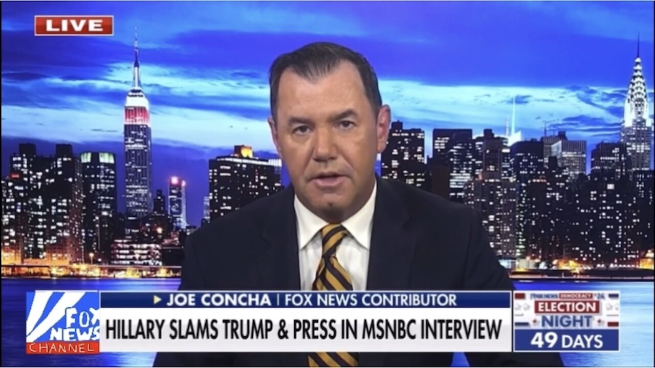 Joe Concha rips Hillary Clinton for ‘sad, pathetic’ criticism of Trump (September 17, 2024)