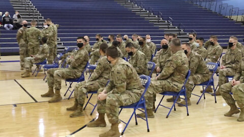 Nebraska National Guard 192nd Military Police Detachment sendoff ceremony