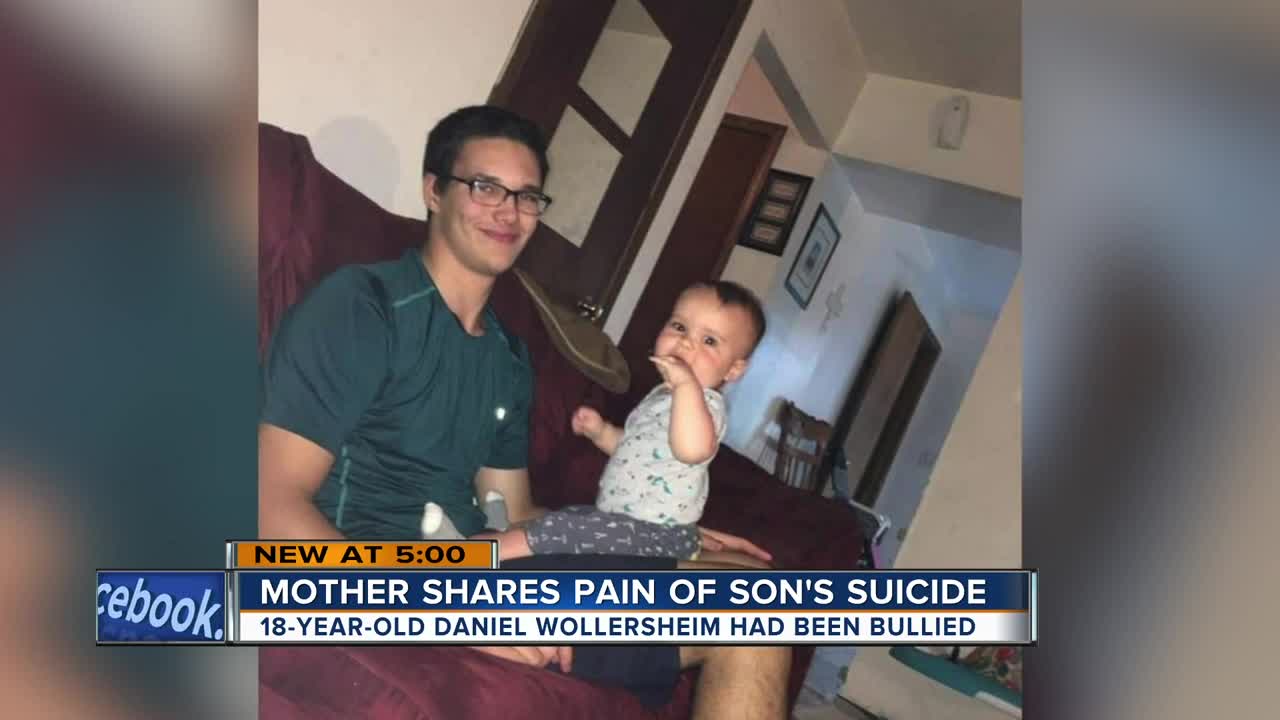 Mother shares the pain of son's suicide