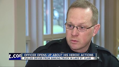 Officer details harrowing rescue of man from Lake St. Clair