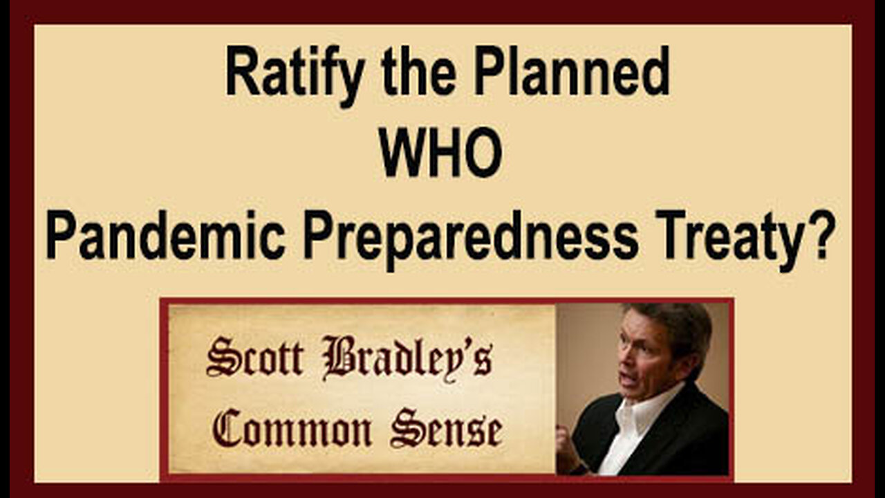 Ratify the Planned WHO Pandemic Preparedness Treaty?