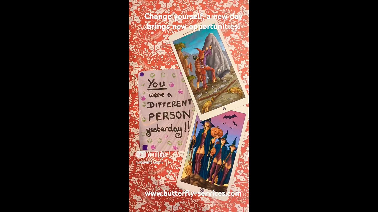 A new day brings new opportunities! Butterfly Insightful Daily Tarot