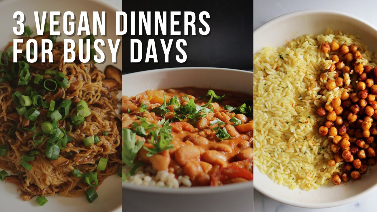 3 Creative Vegan Dinner Ideas for Busier Days