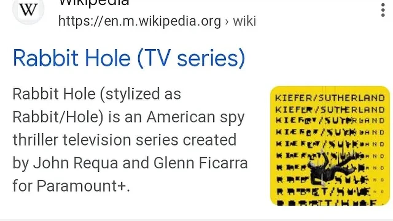 RABBIT HOLE TV SERIES