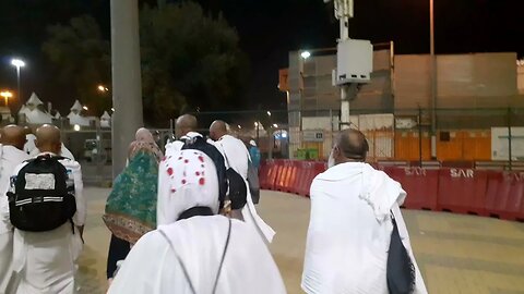 Mina: Going to train station for arafat #hajj #hajj2023