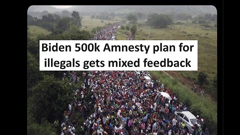 Biden declares amnesty and citizen path for illegal aliens, poll boost?