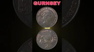 Guernsey 2 pence 1986.#shorts #coinnotesz