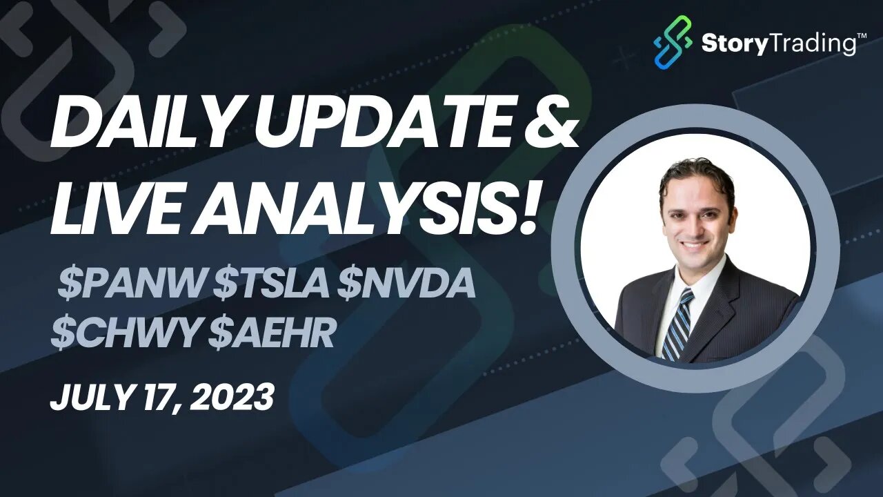 Daily Update & Live Analysis: $PANW $TSLA $NVDA $CHWY $AEHR & more!