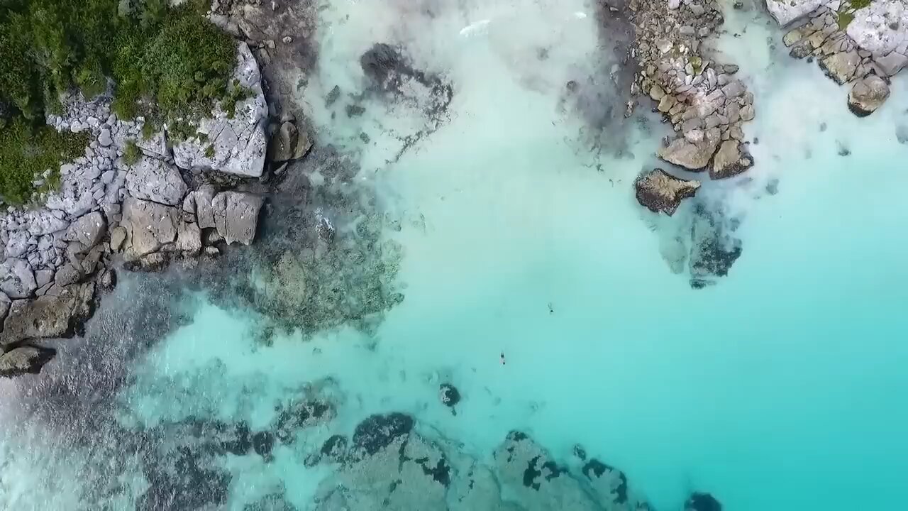 sea waves and beach drone video