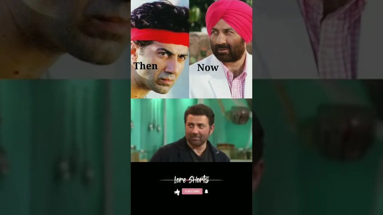 Sunny Deol Then & Now #loreshorts #shorts