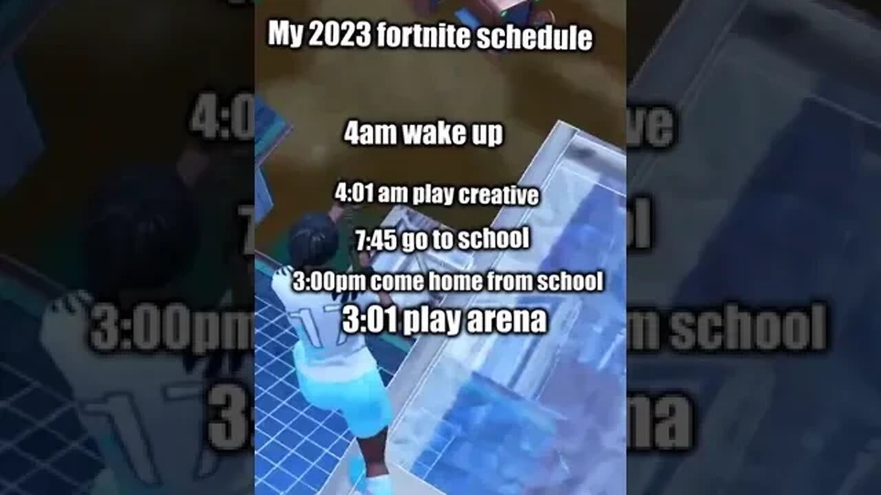 this is the best fortnite schedule #shorts #fortniteshorts #gaming