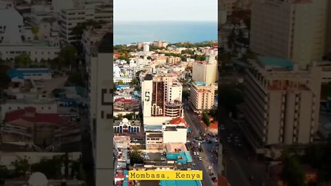 Beautiful Aerial View of Mombasa, Kenya 😍😍😍 #shorts