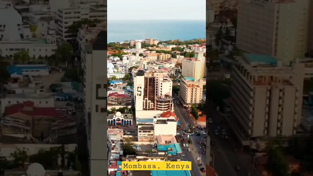 Beautiful Aerial View of Mombasa, Kenya 😍😍😍 #shorts