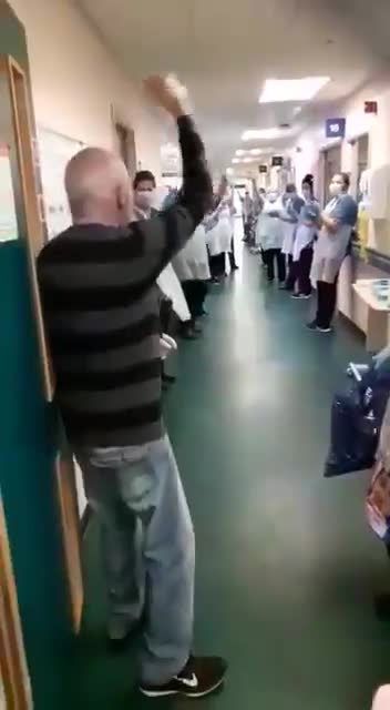 78-year-old grandfather walks out of hospital after beating coronavirus