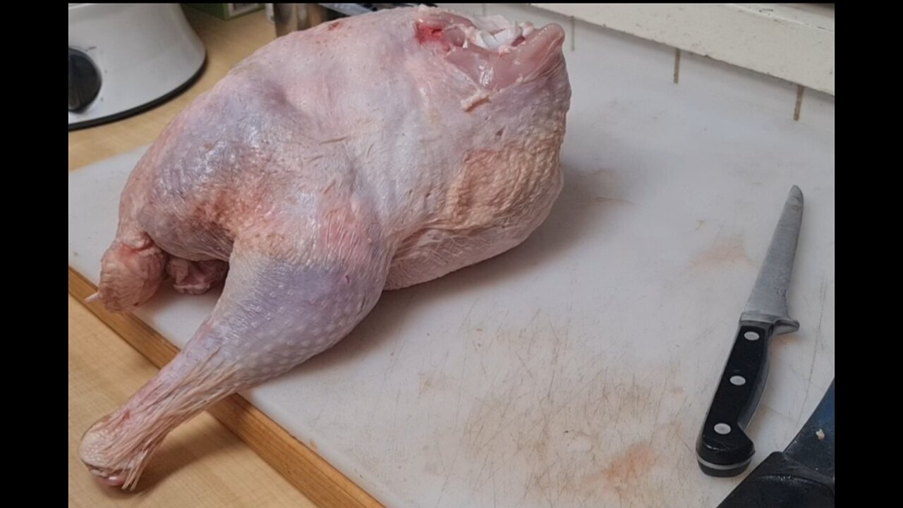 Christmas turkey prep