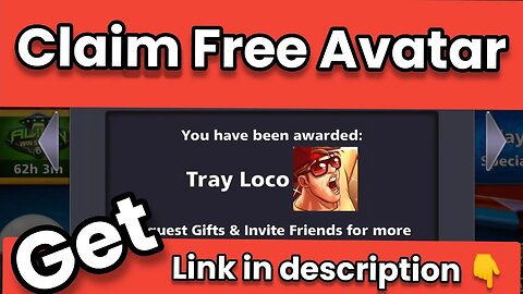 Claim Tray Loco Avatar Free Friday Reward 8 Ball Pool