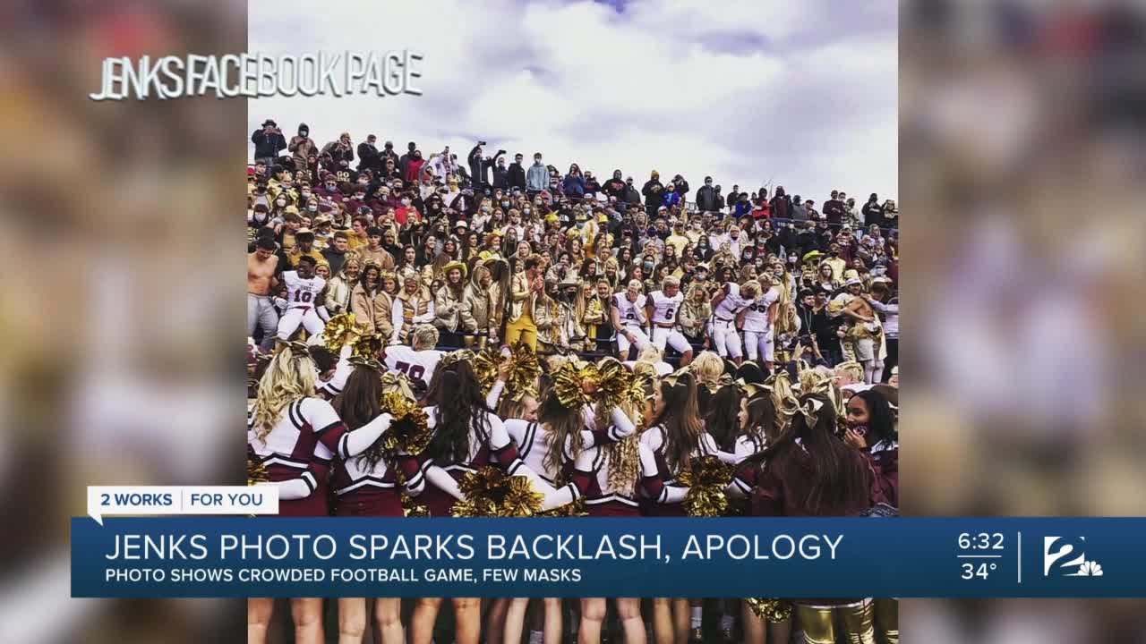 Jenks photo sparks backlash, apology