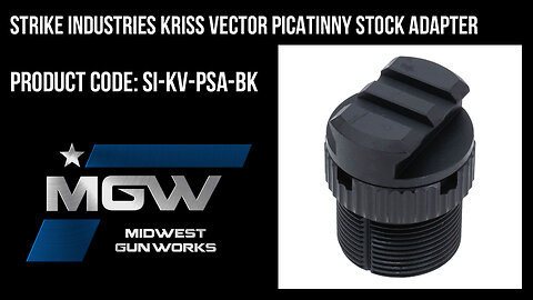 Strike Industries KRISS Vector Picatinny Stock Adapter - SI-KV-PSA-BK