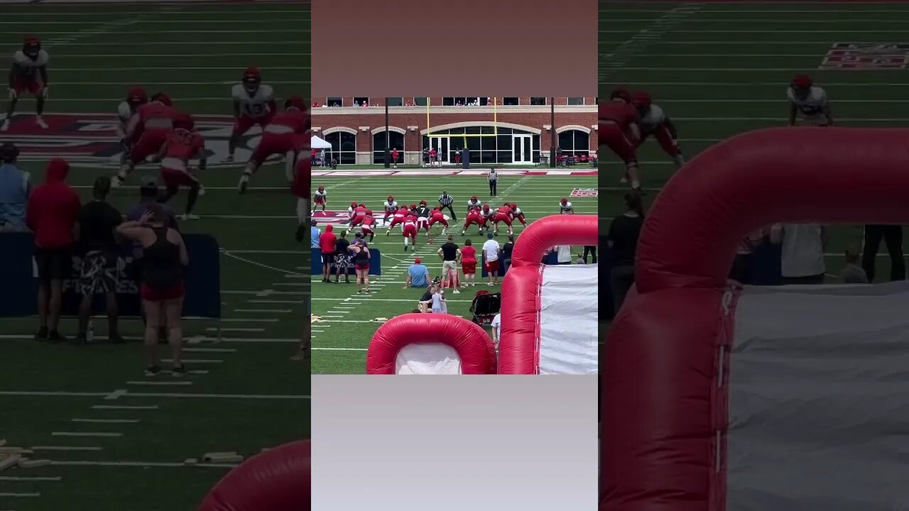 LIBERTY FOOTBALL SPRING GAME🔥❗️ #americanfootball #qb #youtubeshorts #springgame #viral #liberty
