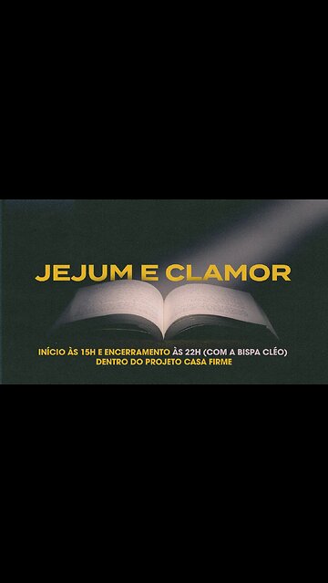 Hoje Jejum e clamor! Não perca esse grande portal!