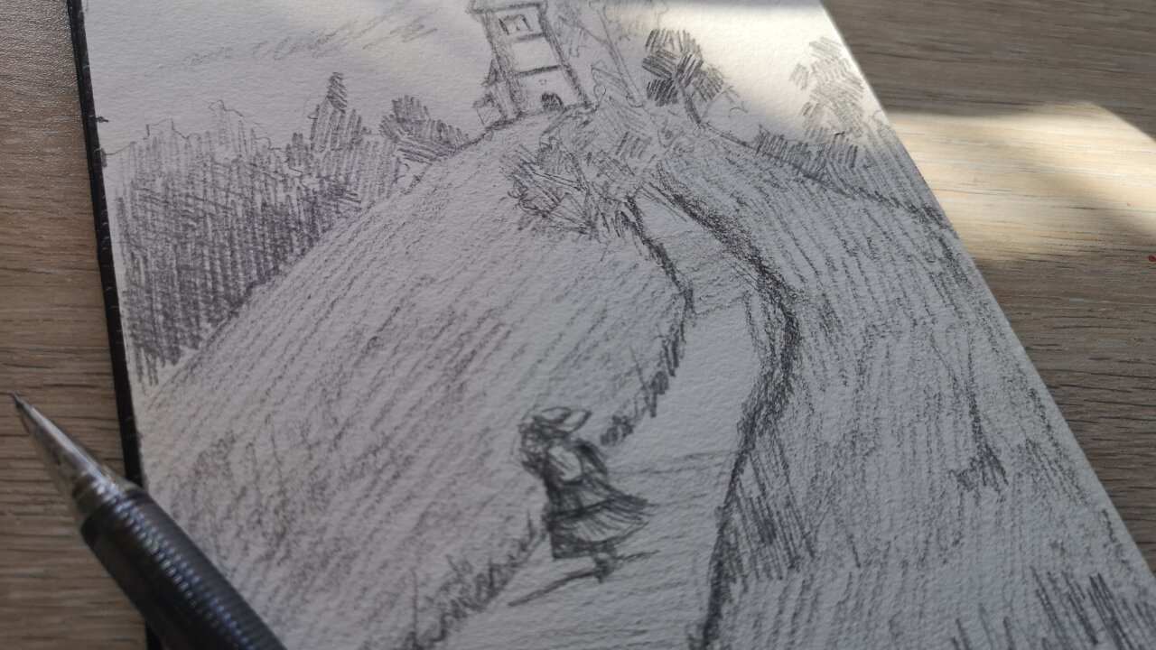 Sketching a landscape // Episode 21