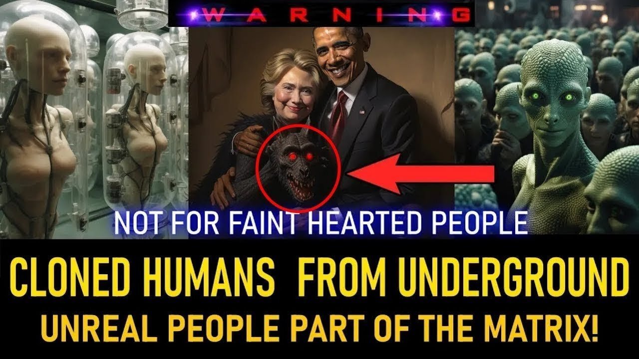 WARNING! CLONED HUMANS FROM UNDERGROUND BASES OF ILLUMINATI. “UNREAL PEOPLE” OF THE MATRIX (50)