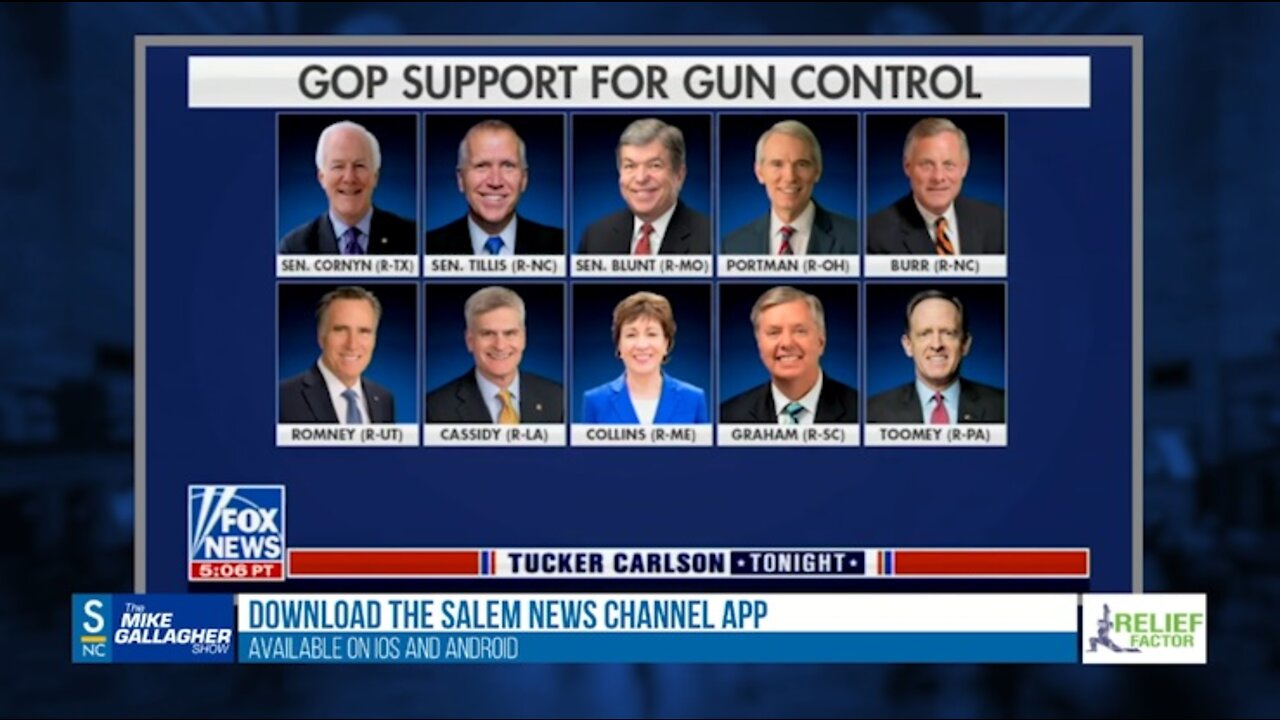 10 Republicans are willing to give the Democrats what they want, which is trampling on our constitutional rights.