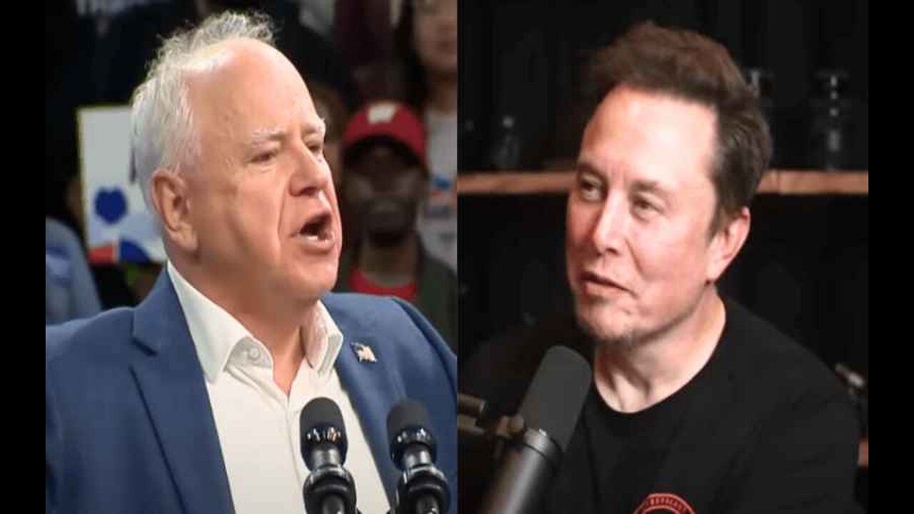 Walz Attacks Elon Musk for Jumping Around Stage ‘Like a Dipsh