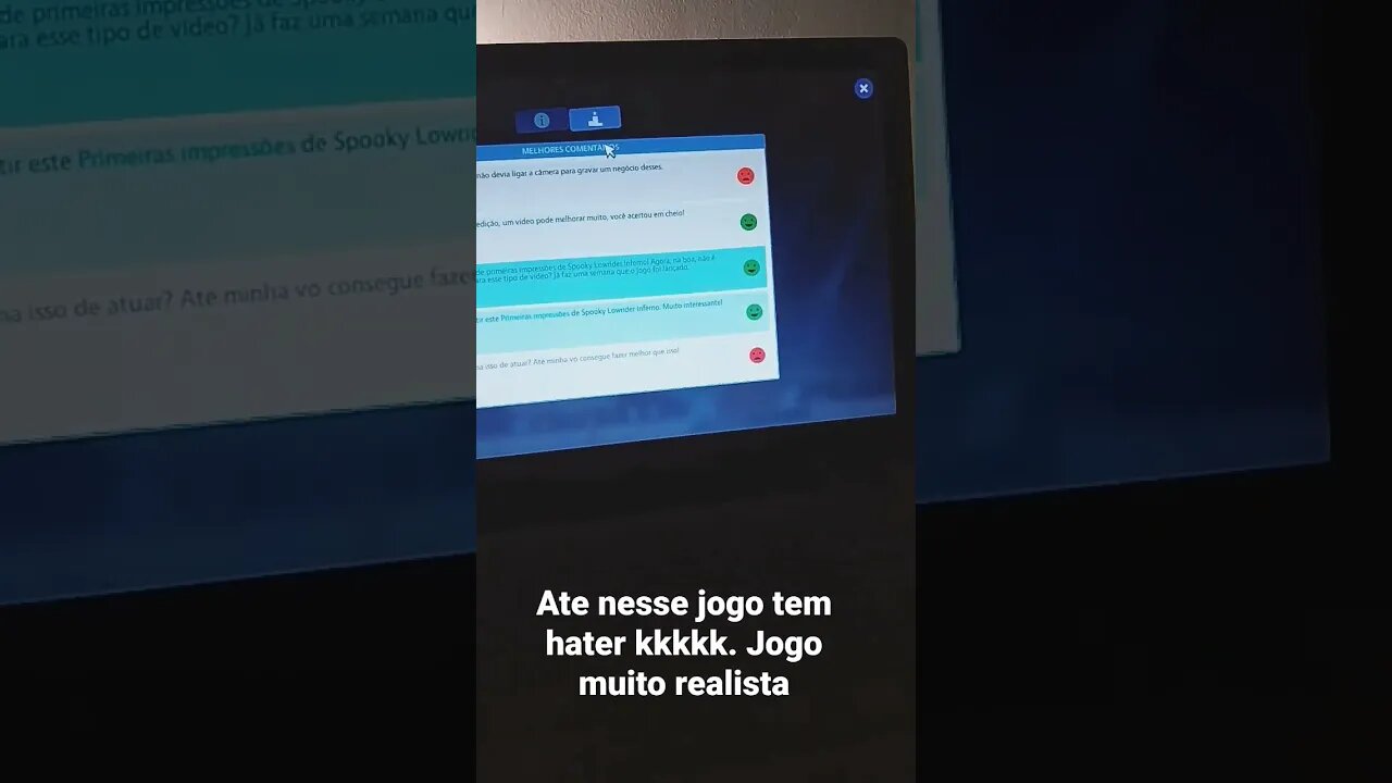 haters até no game.