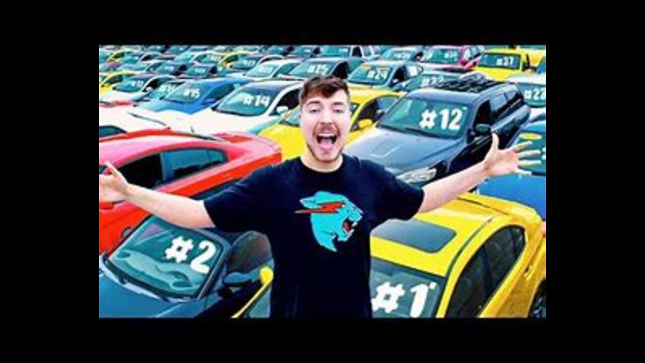 Wooooow Mr. Beast is giving away 40 cars that's CRAAAZY