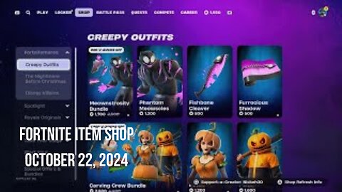 Fortnite Item Shop|October 22, 2024