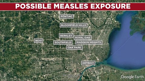 7 cases of possible measles exposure reported in Oakland County