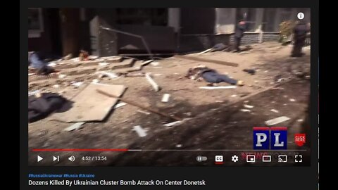 BREAKING: Dozens Killed By Ukrainian Cluster Bomb Attack On Center Donetsk - Mar 14, 2022