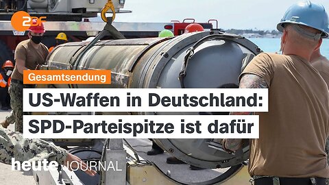 heute journal vom 13.08.2024 Stationierung von US-Raketen, Wahlkampf in Thüringen, Junge Alternative