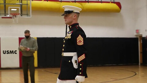 Leaders from Marine Barracks tryout for parade staff