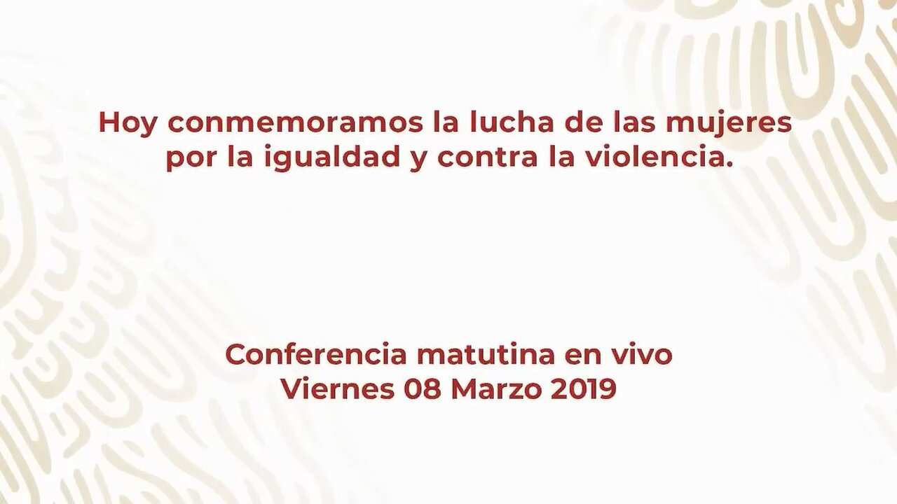 Presidente AMLO llama a terminar con feminicidios.