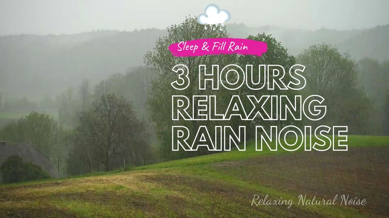 3 HOURS of GENTLE NIGHT RAIN, Rain Sounds to Sleep, Study, Relax, Reduce Stress, help insomnia