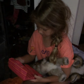 Adorable Tears Of Joy As A Reaction On A Birthday Present