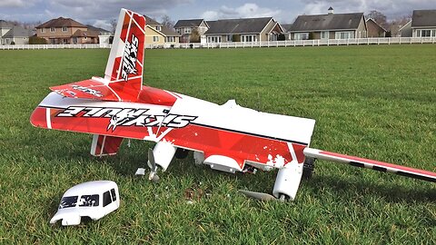 Epic RC Plane Crash - HobbyKing Durafly SkyMule Twin FPV Sports Model 1500mm RC Plane