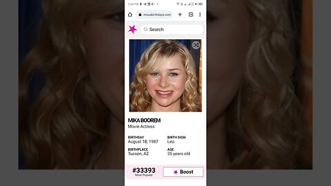 HAPPY 35 BIRTHDAY MIKA BOOREM