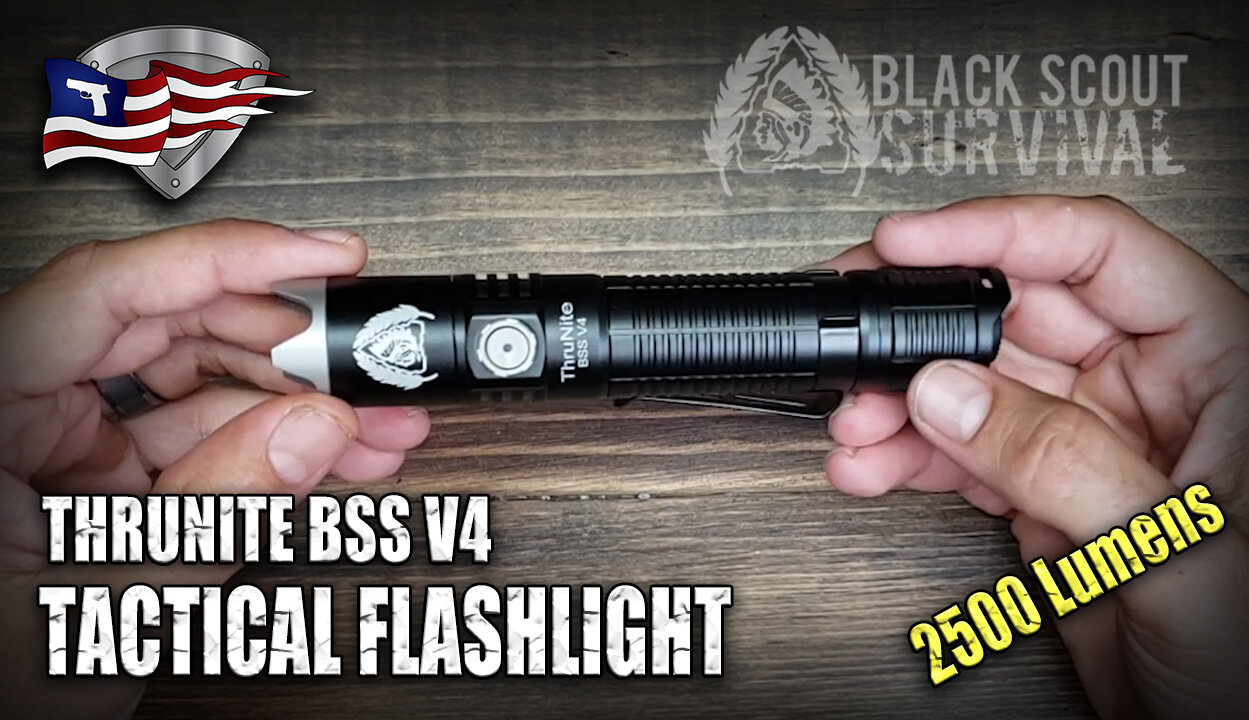 ThruNite BBS V4 Tactical Flashlight / Black Scout Survival