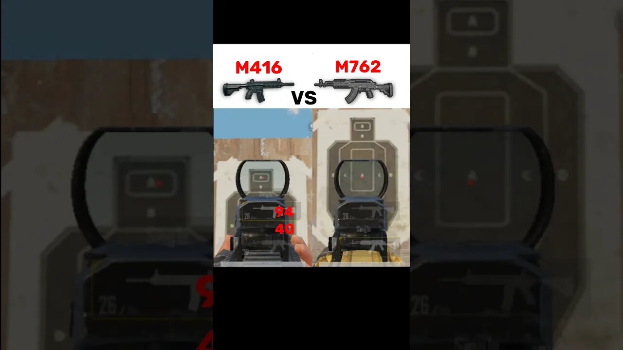 M416 VS M762 damage 😱 #pubg #pubgtipsandtricks #pubgmobile #pubgshorts