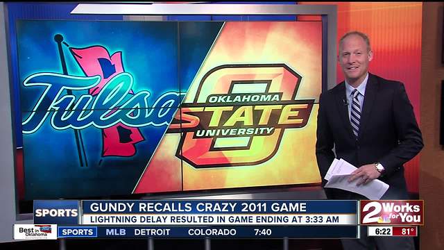 Gundy recalls bizarre lightning delayed game against Tulsa in 2011