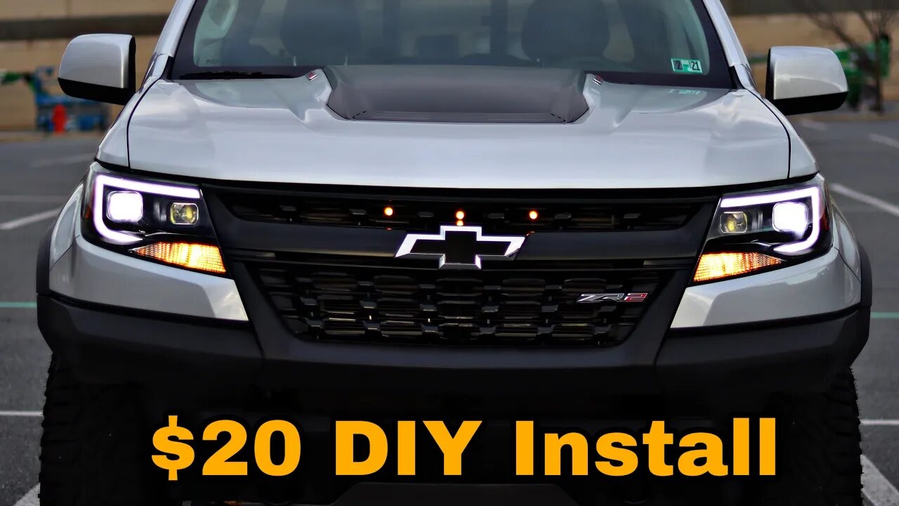 Colorado ZR2 Custom LED RAPTOR Lights (DIY Easy Bolt on Solution)