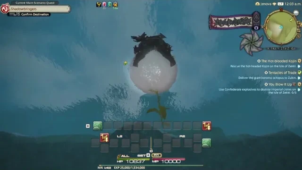 FINAL FANTASY XIV Kojin Quests with Lv 62 NIN