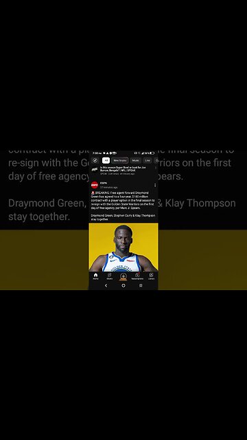 GOLDEN STATE RESIGNS DRAYMOND GREEN 4/YEAR 100MILLION!!!