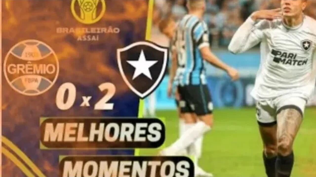 Grêmio 0 x 2 Botafogo | Melhores Momentos (COMPLETOS) | Brasileirão 2023